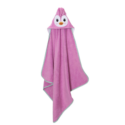 Baby Plush Terry Hooded Bath Towel - Penny the Penguin