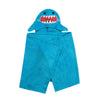 ZOOCCHINI Kids Plush Terry Hooded Bath Towel - Sherman the Shark-3