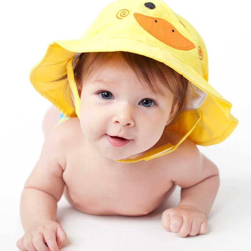 ZOOCCHINI UPF50+ Baby Sun Hat - Puddles the Duck-2