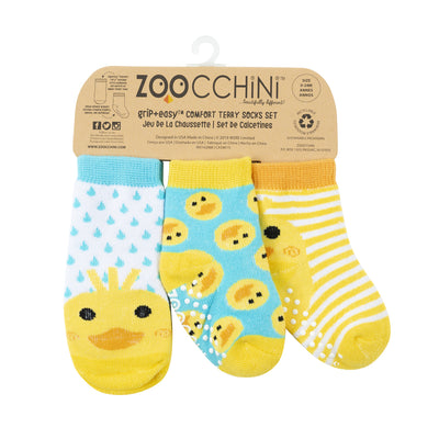 Baby/Toddler Terry Socks Set (3-pk) - Puddles the Duck