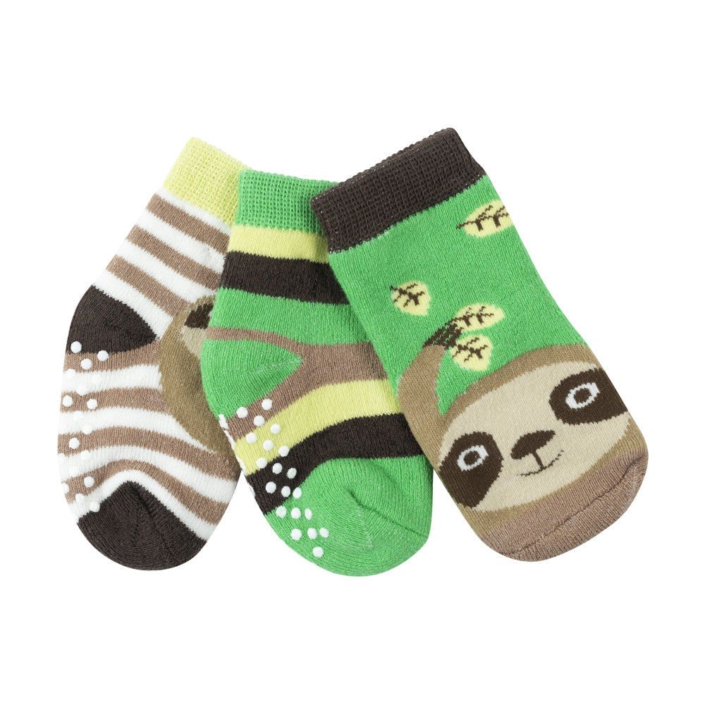 Baby/Toddler Terry Socks Set (3-pk) - Silas the Sloth