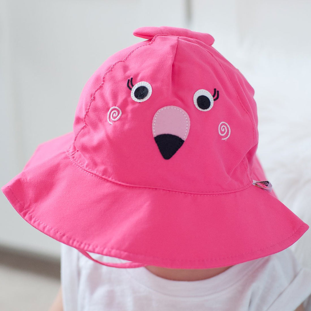 Baby/Toddler Swim Diaper & Sun Hat Set - Franny the Flamingo