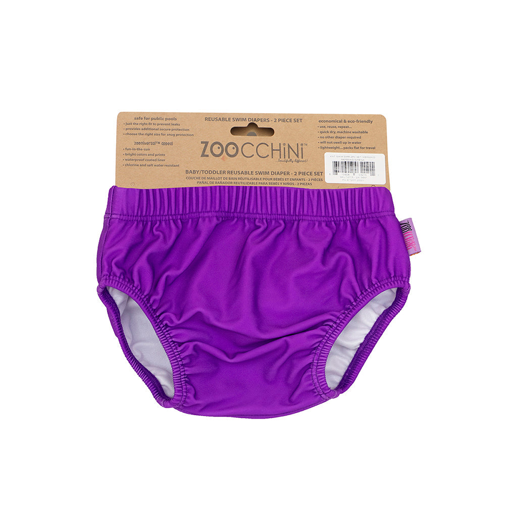 Baby/Toddler Reusable Swim Diaper Set (2 Pcs) - Mia the Mermaid