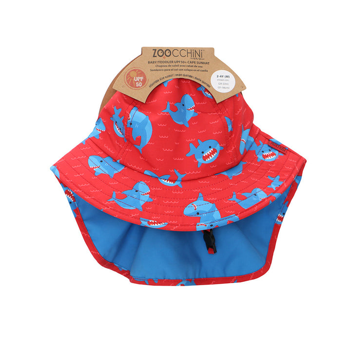 Baby/Toddler Cape Sun Hat - Sherman the Shark