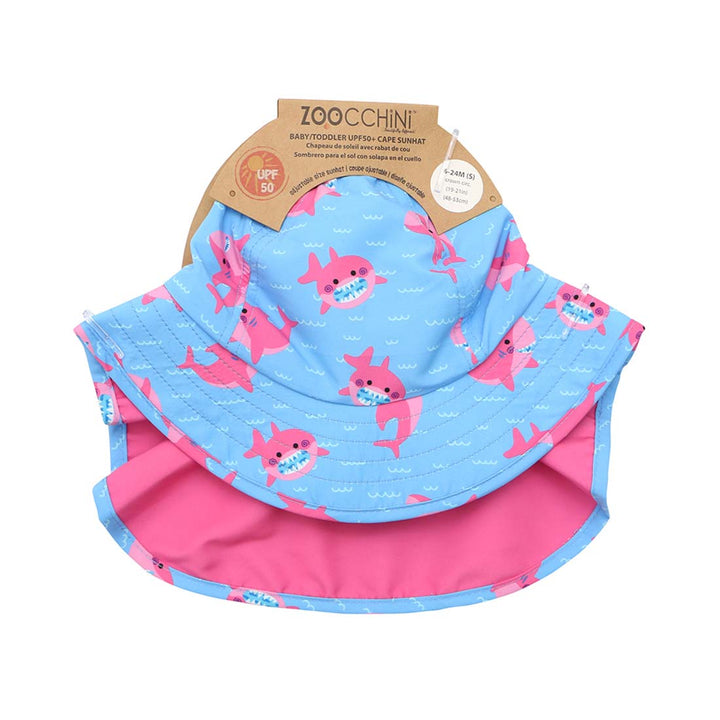 Baby/Toddler Cape Sun Hat - Sophie the Shark