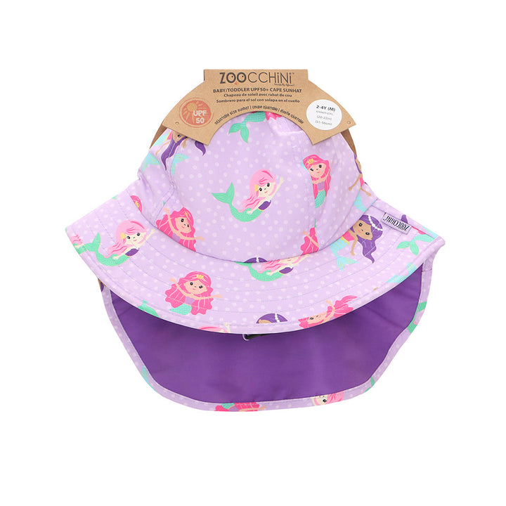 Baby/Toddler Cape Sun Hat - Mia the Mermaid