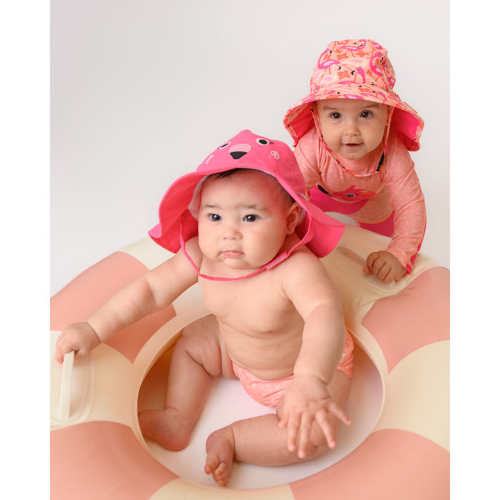 Baby/Toddler Rash Guard One Piece Swimsuit - Franny the Flamingo