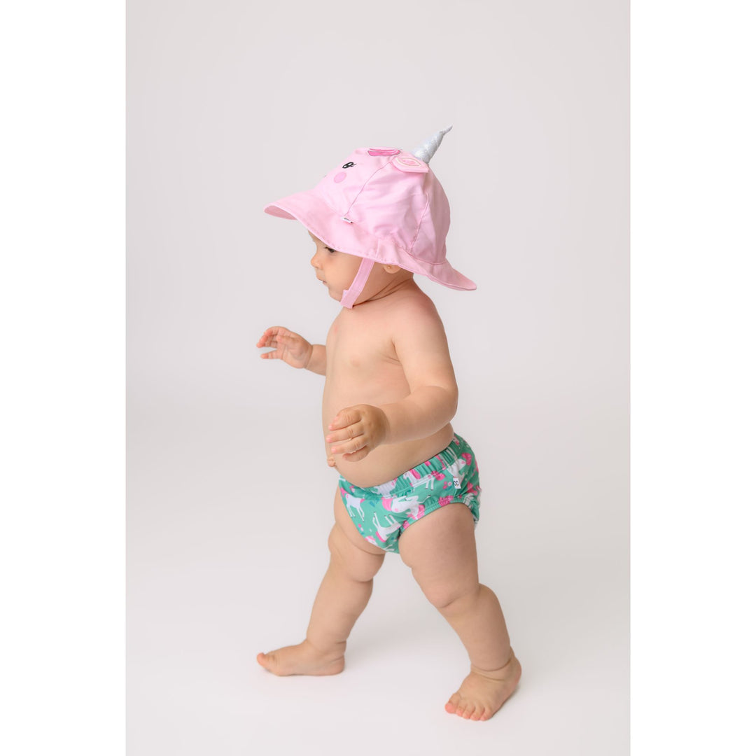 Baby Swim Diaper & Sun Hat Set - Unity the Unicorn