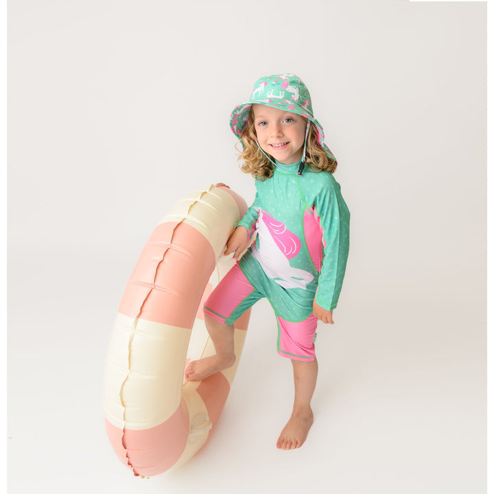 Baby/Toddler Rash Guard One Piece Swimsuit - Unity the Unicorn