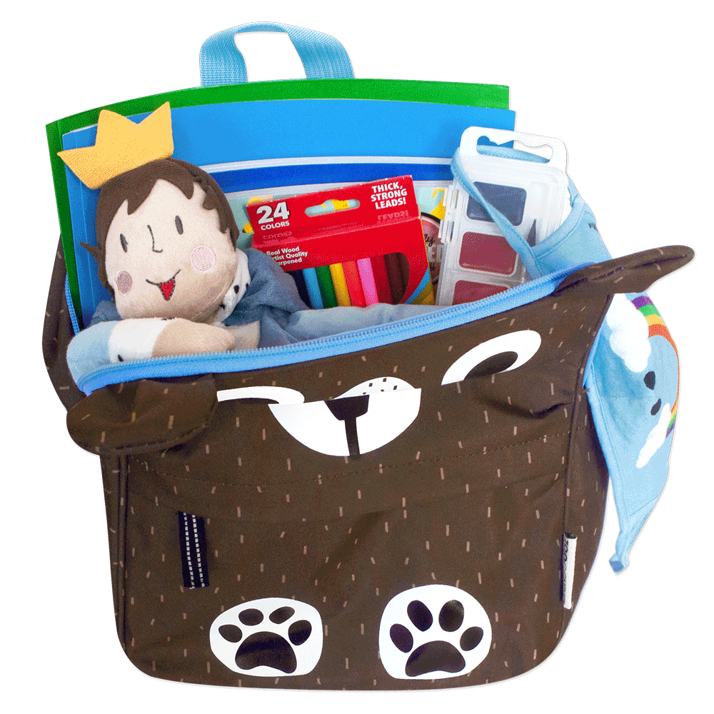 Toddler/Kids Everyday Square Backpack - Bosley the Bear