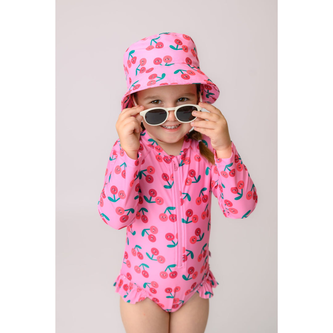 Baby/Toddler Printed Bucket Sun Hat - Cherry