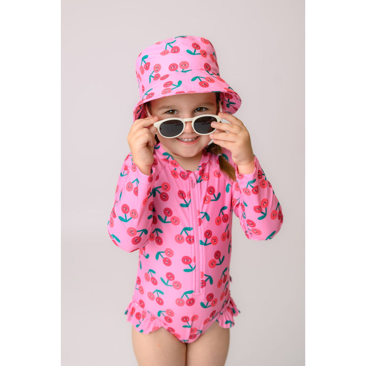 Baby/Toddler Printed Bucket Sun Hat - Cherry
