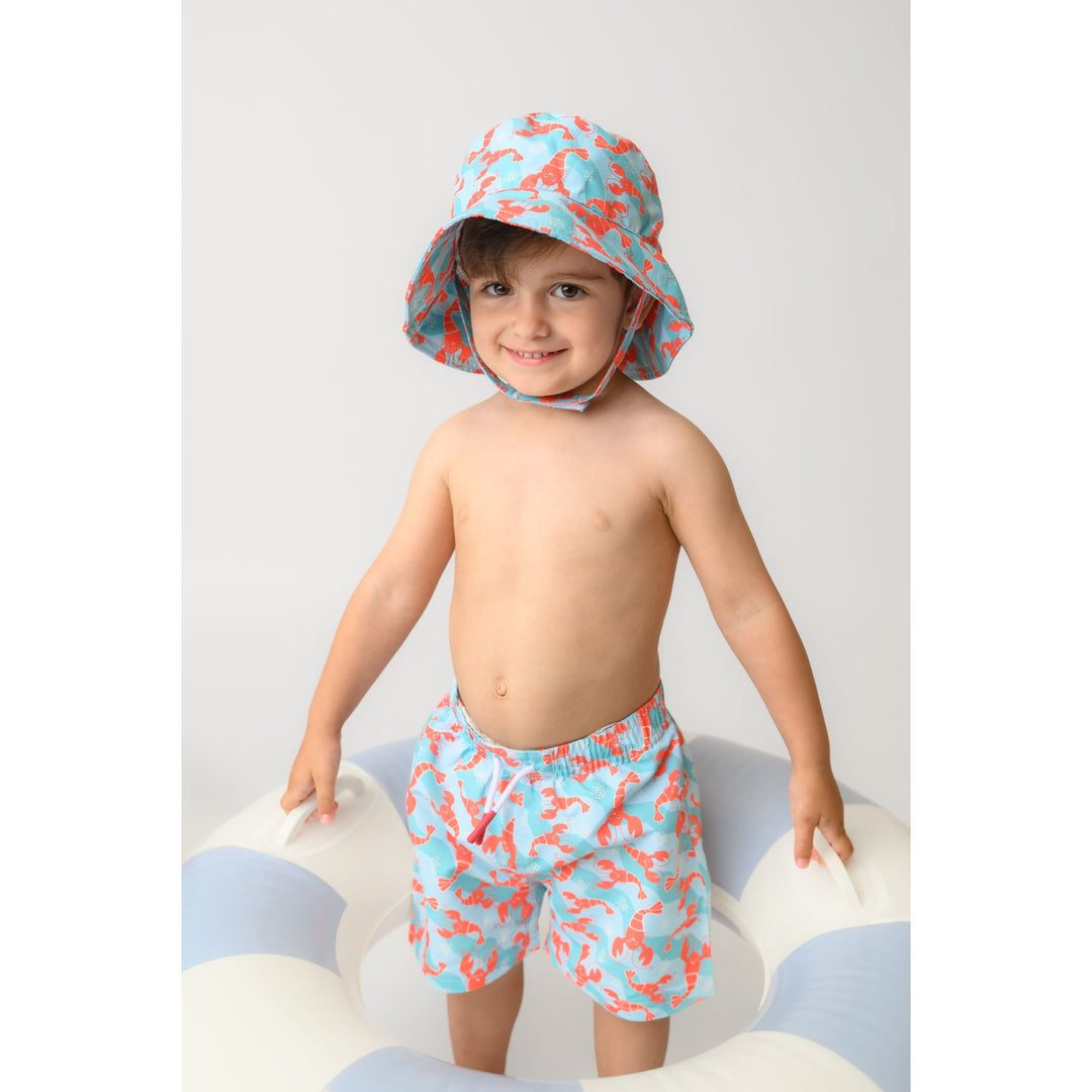 Boys Baby/Toddler Printed Swim Shorts - Logan the Lobster