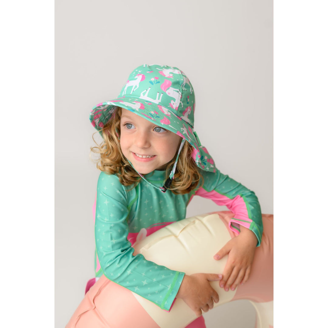 Baby/Toddler Rash Guard One Piece Swimsuit - Unity the Unicorn