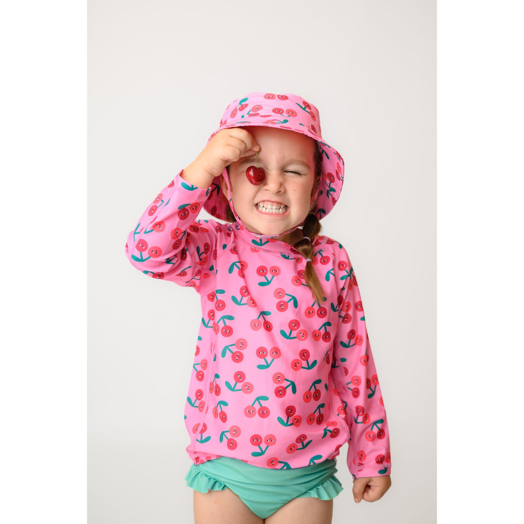 Baby/Toddler Girls Swim Top & Bikini Bottoms Set - Cherry