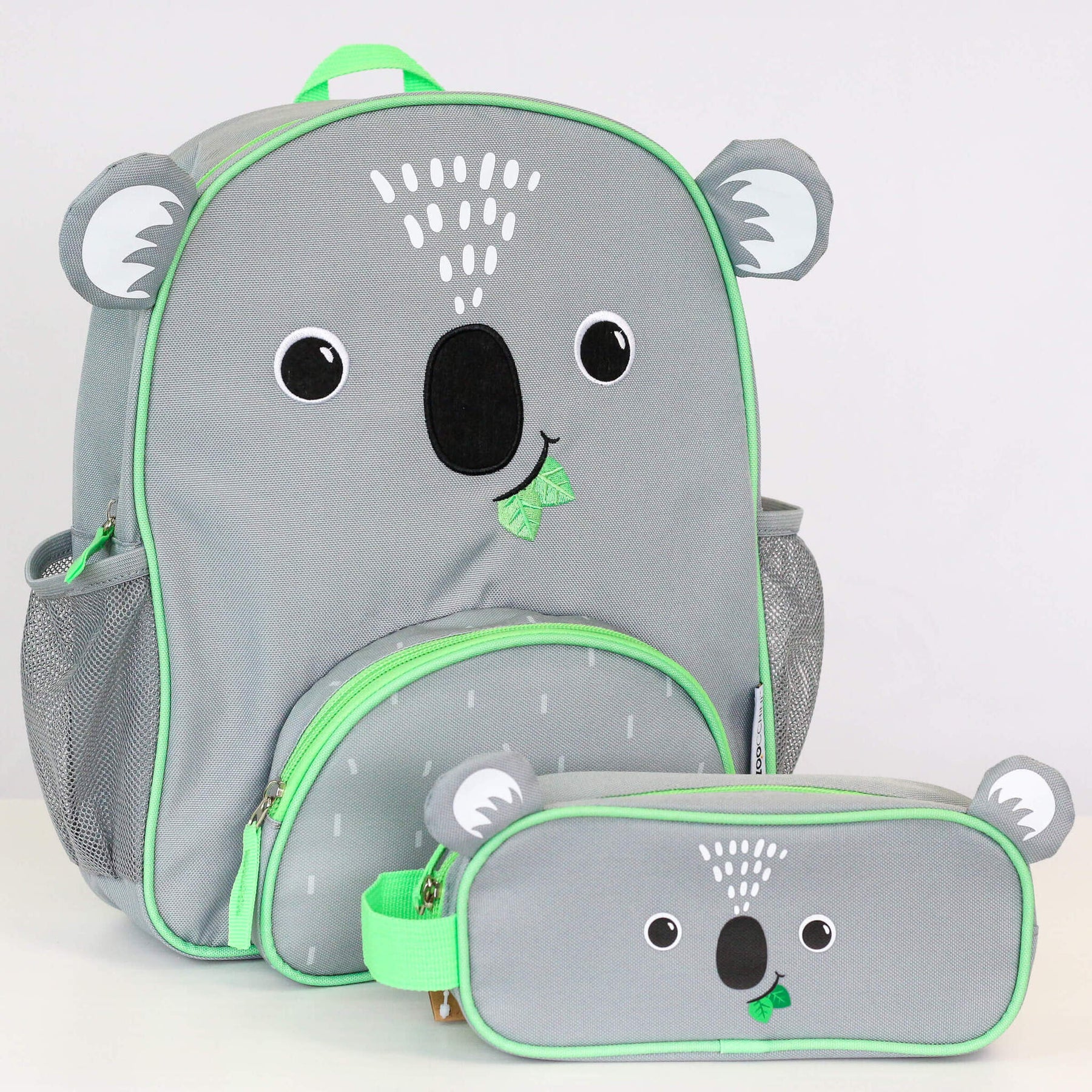 Dujiea Kids Backpack Set 3-Piece – School Book Bag With Shoulder Bag & Pencil Case, Cute Koala Print, One Size