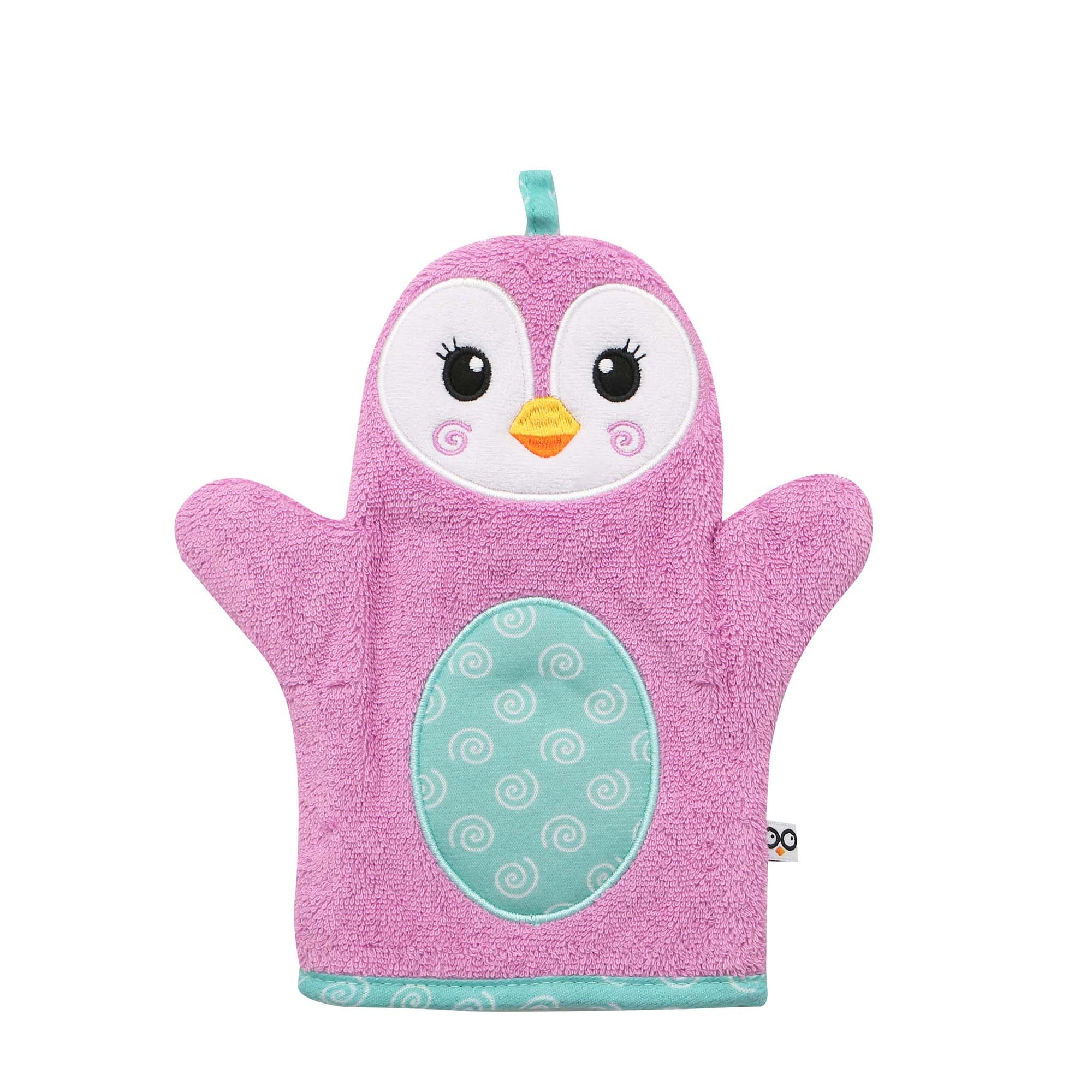 Baby Snow Terry Bath Mitt - Penny the Penguin