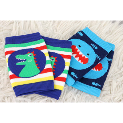 Baby Crawler Knee Pads Set (2 pk) - Shark & Dinosaur