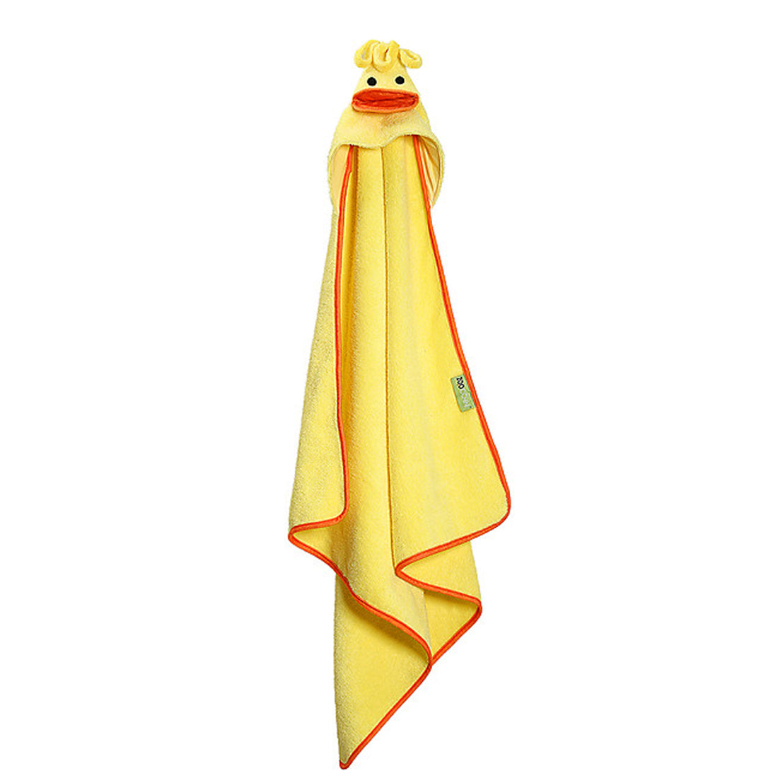 ZOOCCHINI Baby Snow Terry Hooded Bath Towel Puddles the Duck