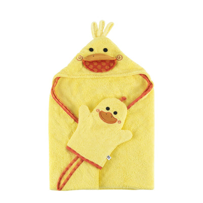 Baby Snow Terry Bath Mitt - Puddles the Duck