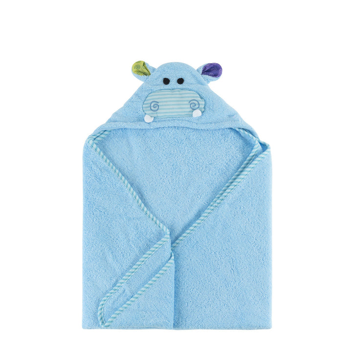Baby Plush Terry Hooded Bath Towel - Henry the Hippo