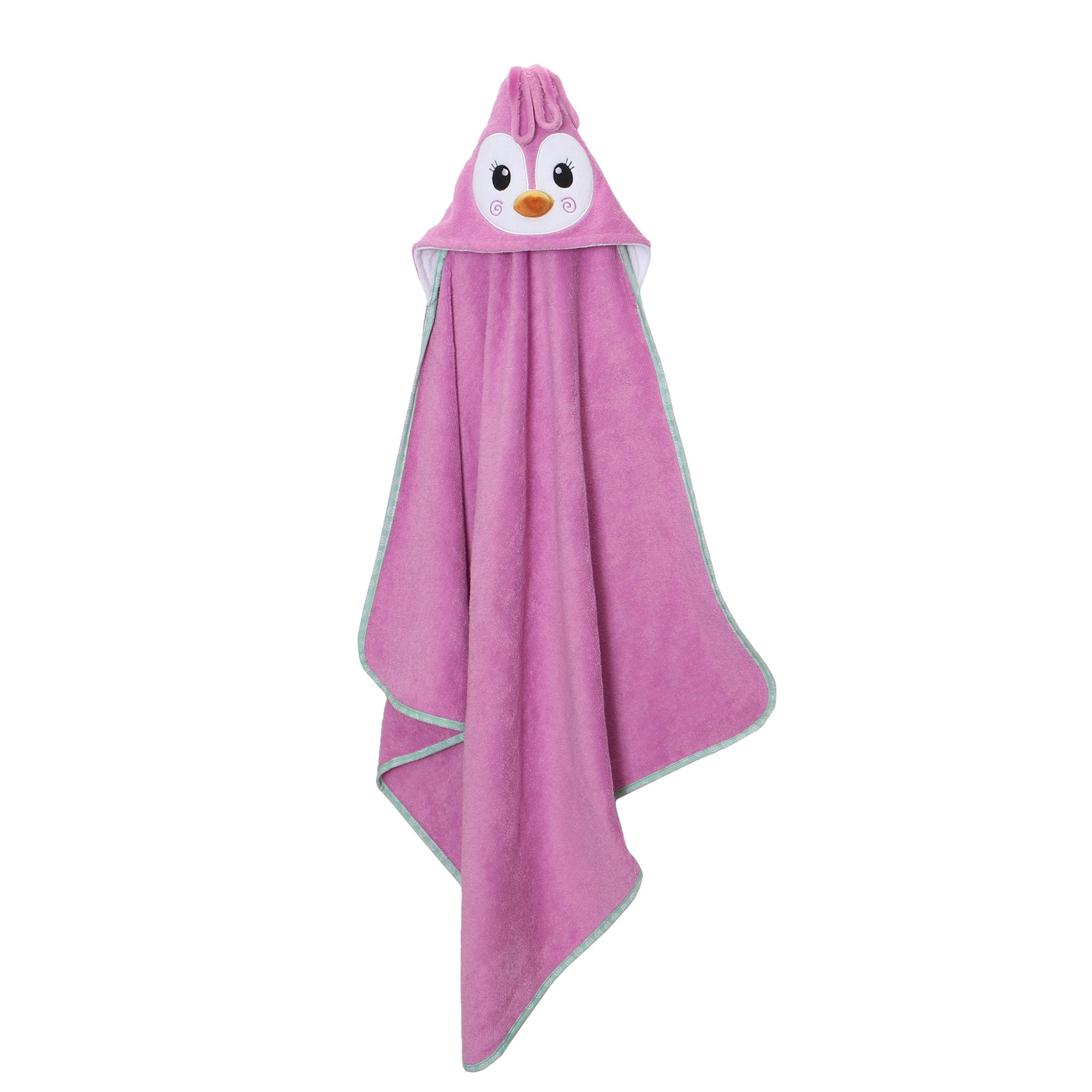 Baby Snow Terry Hooded Bath Towel - Penny the Penguin