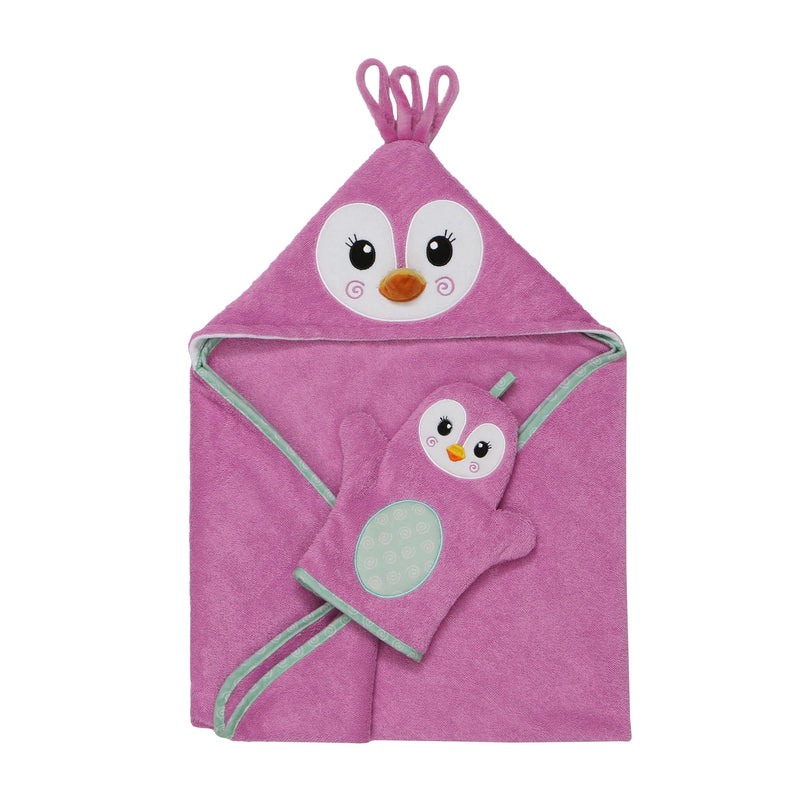 Baby Snow Terry Bath Mitt - Penny the Penguin