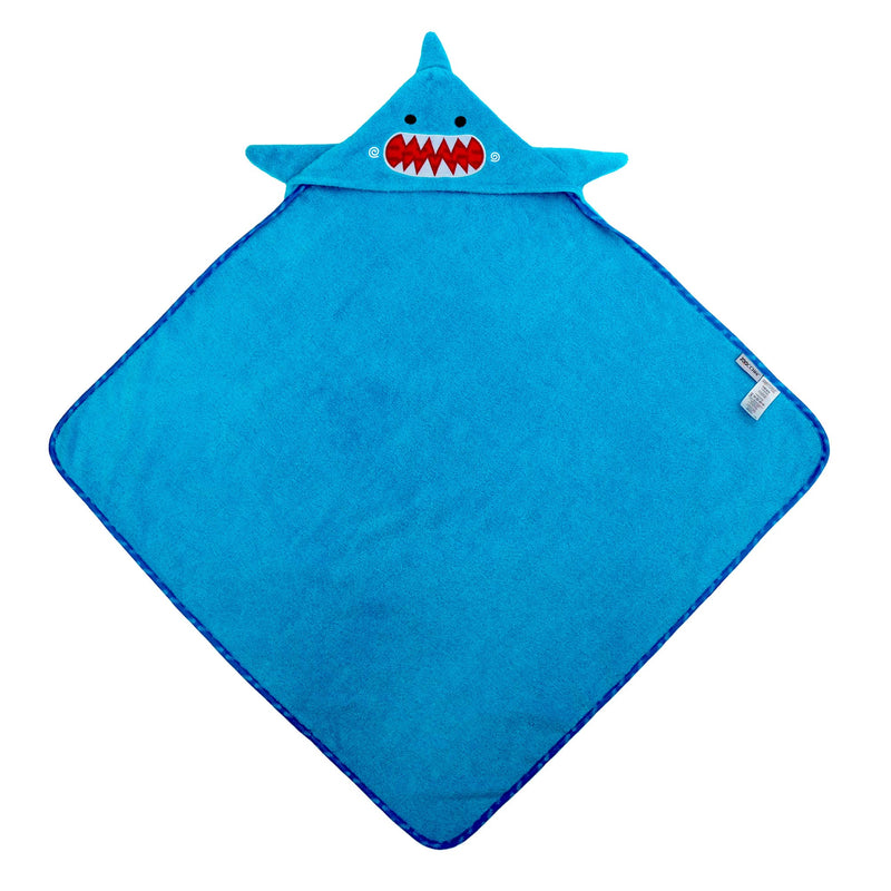 Baby Snow Terry Hooded Bath Towel - Sherman the Shark