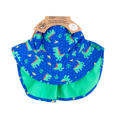 Baby/Toddler Cape Sunhat - Dinosaur