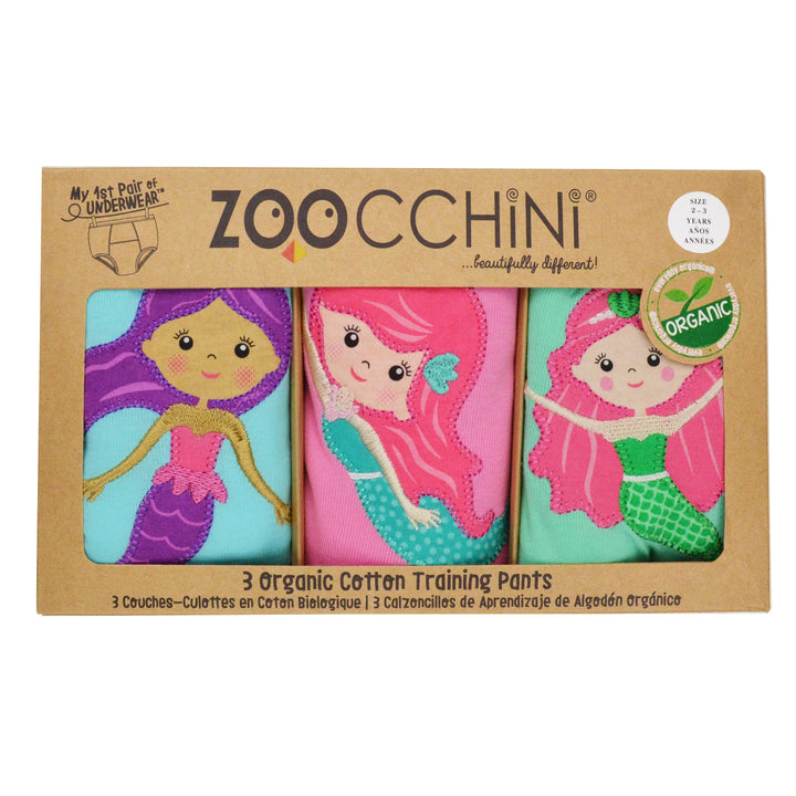 Toddler Organic Potty Training Pants (3-pk) - Mermaids