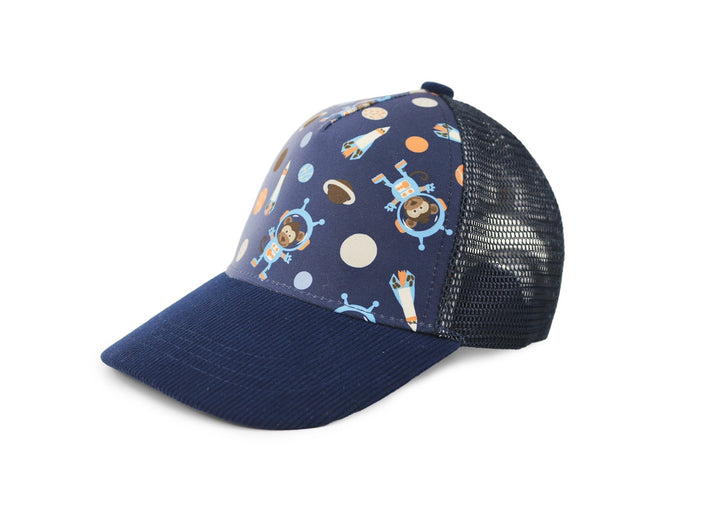 (NEW!) ZOOxFJK Toddler/Kids Printed Ball Cap - Space Monkey