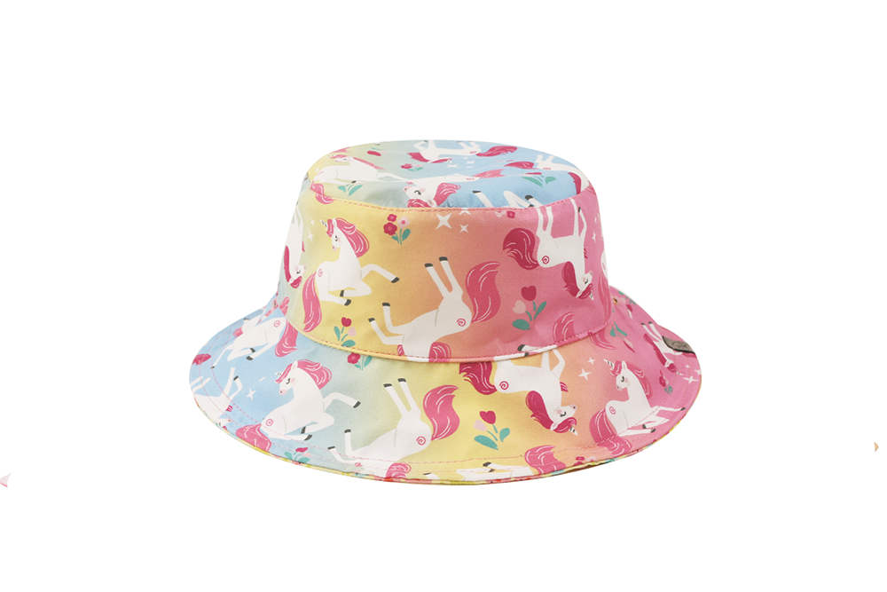(NEW!) ZOOxFJK Baby/Kids Reversible Patterned Sun Hat - Unicorn | Giraffe