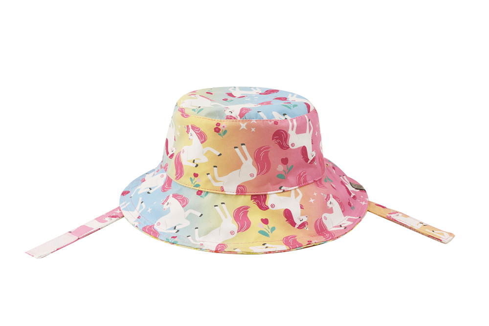 (NEW!) ZOOxFJK Baby/Kids Reversible Patterned Sun Hat - Unicorn | Giraffe