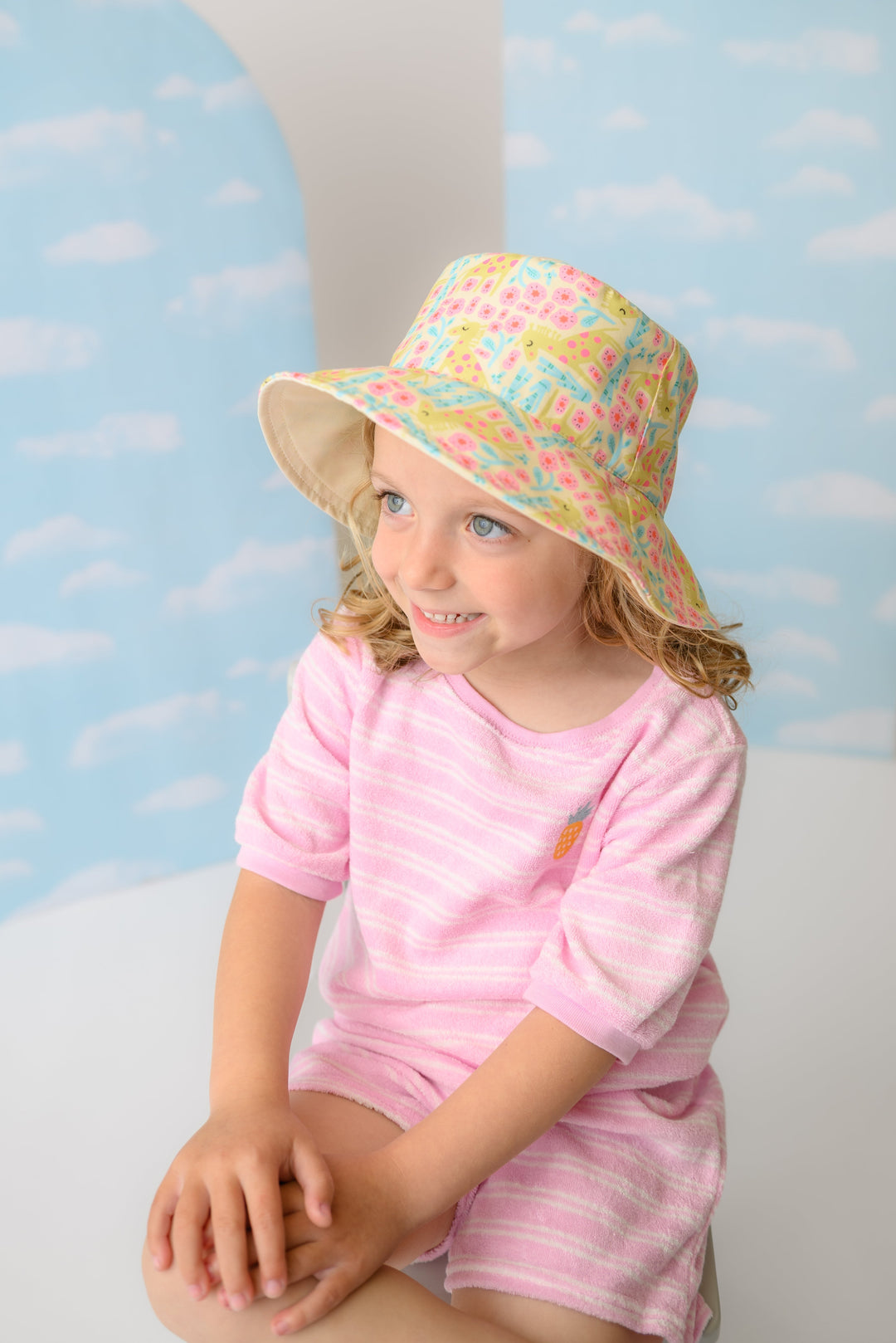 (NEW!) ZOOxFJK Baby/Kids Reversible Patterned Sun Hat - Unicorn | Giraffe