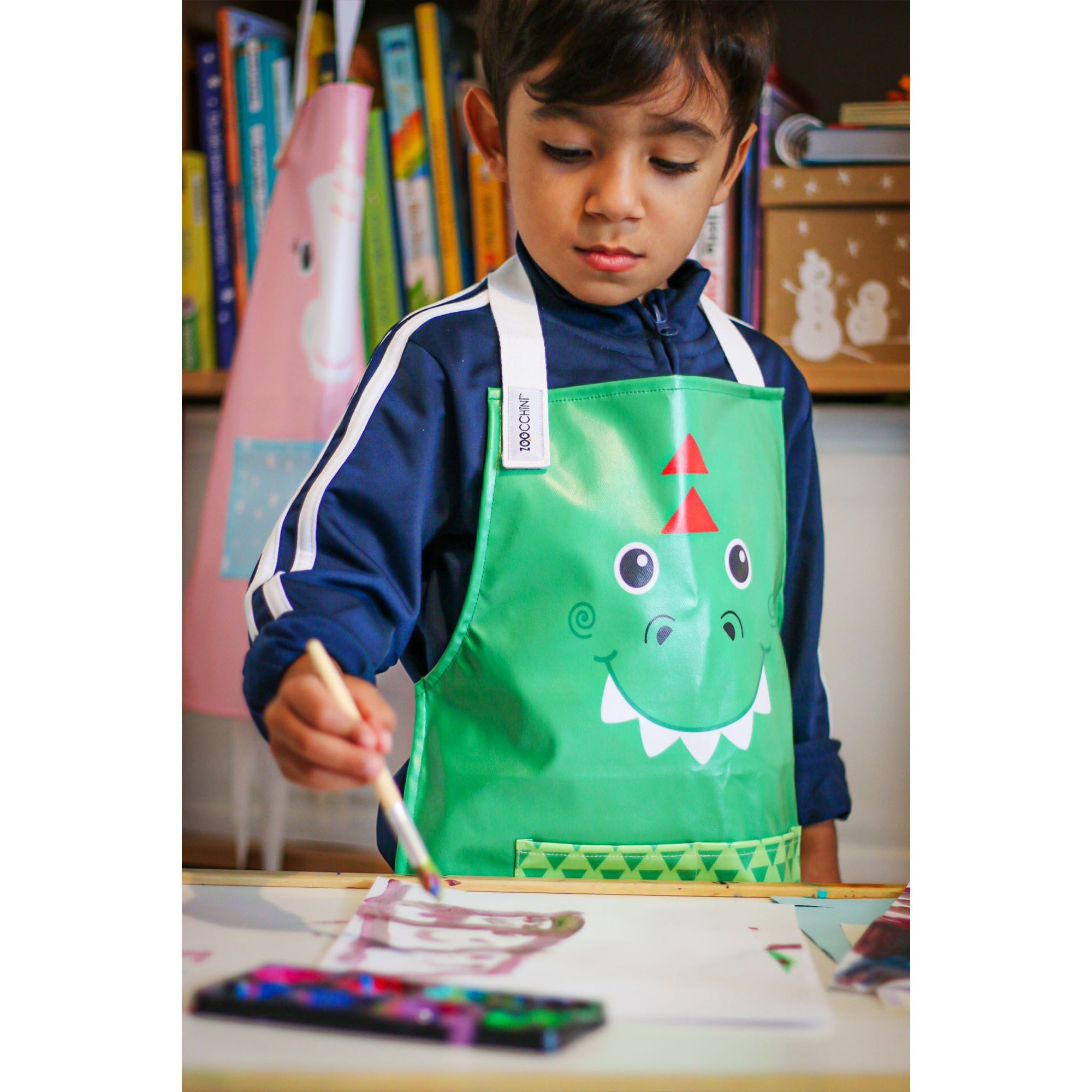 Painting Apron Cartoon Kids Apron Artist Colorful Waterproof Canvas  Children's