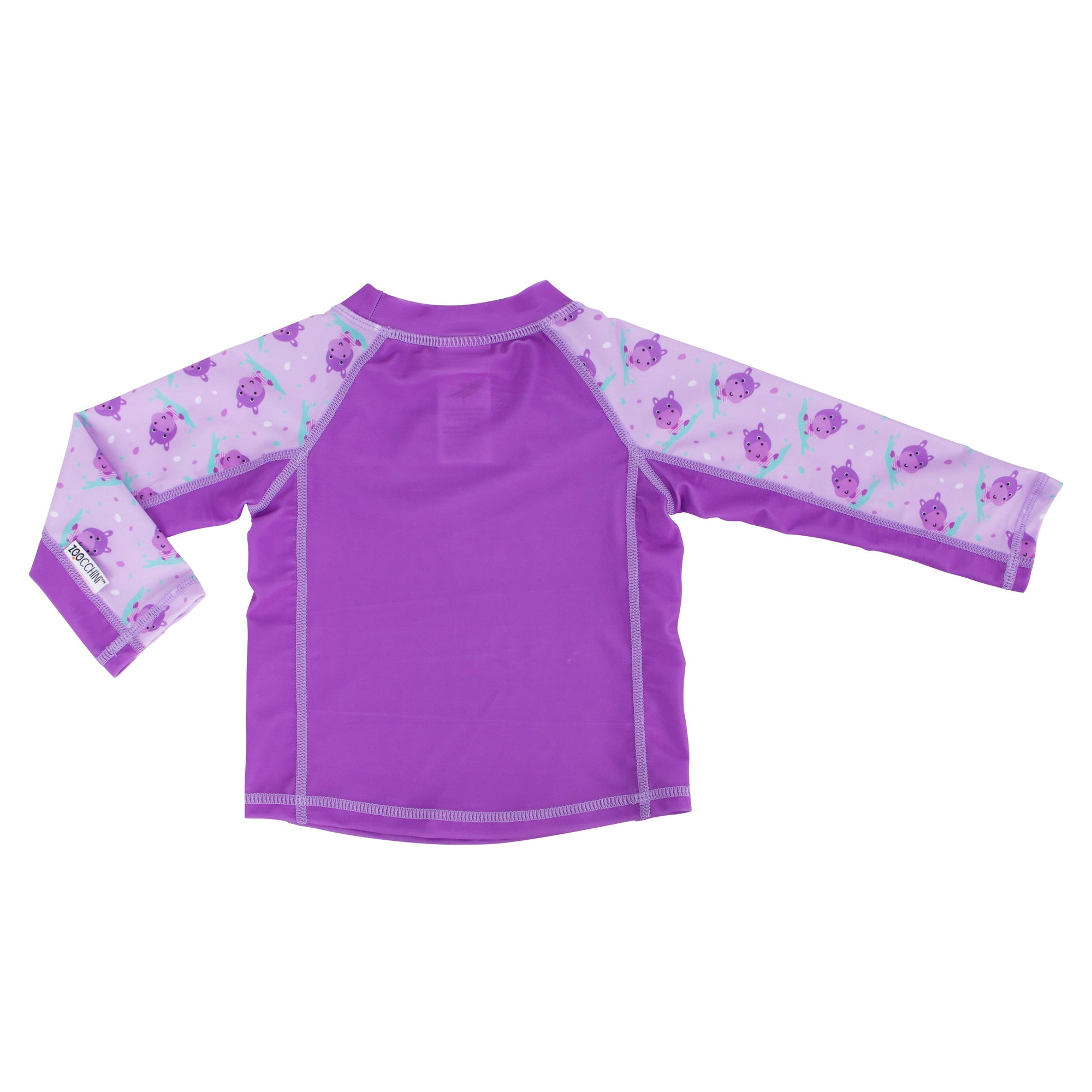 Baby Rash Guard Long Sleeve Swim Top Hippo ZOOCCHINI