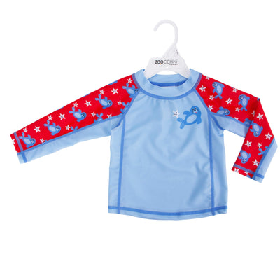 Baby Rash Guard Long Sleeve Swim Top - Seal