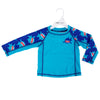 Baby Rash Guard Long Sleeve Swim Top - Shark