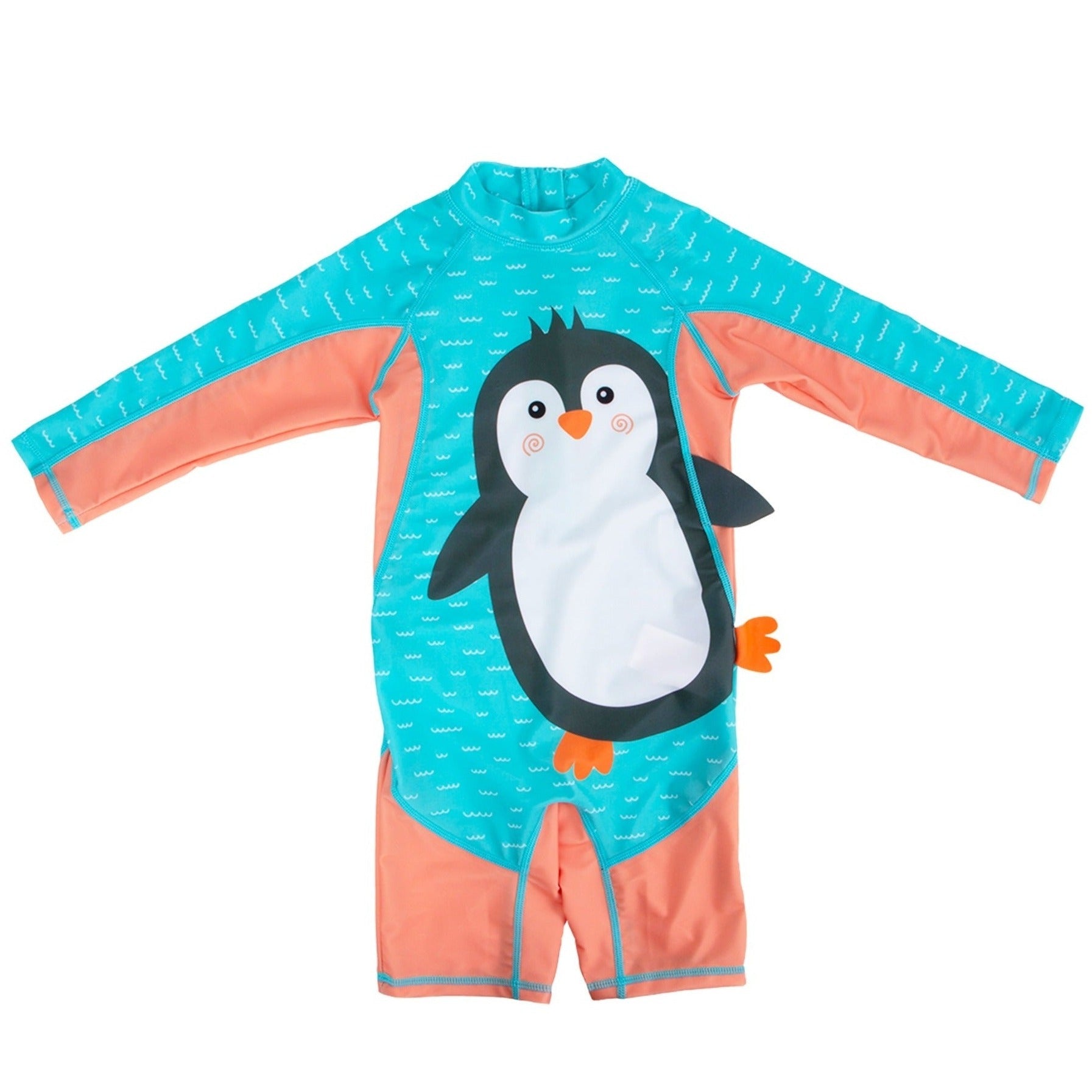 Baby/Toddler Rash Guard One Piece Swimsuit - Penguin
