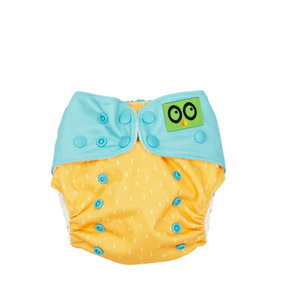 Baby/Toddler Reusable Cloth Pocket Diaper (+2 Inserts) - Leo the Lion