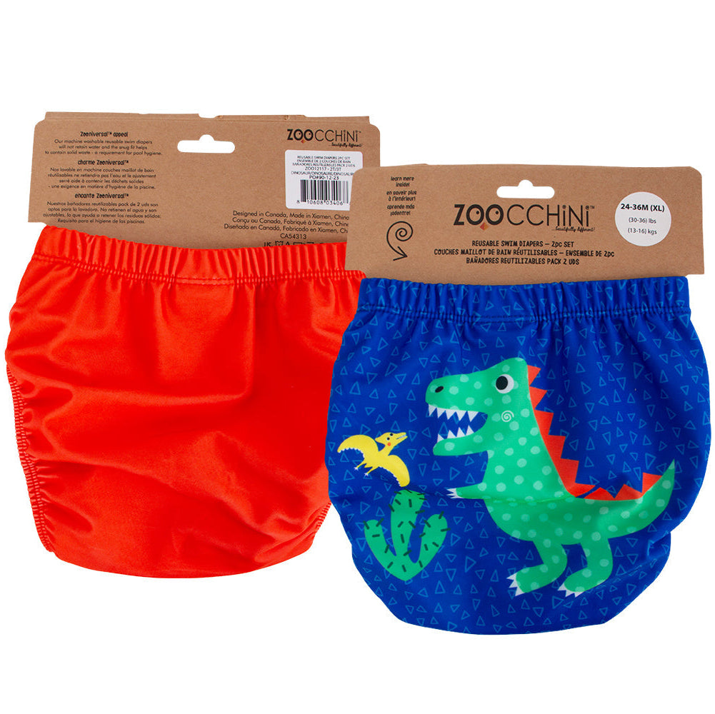 Baby/Toddler Reuseable Swim Diaper Set (2 Pcs) - Dinosaur