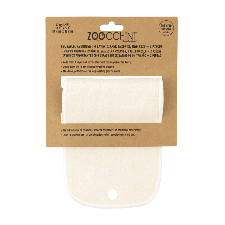Baby/Toddler Reusable Cloth Pocket Diaper (+2 Inserts) - Kai the Koala