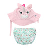 Baby/Toddler Swim Diaper & Sun Hat Set - Allie the Alicorn