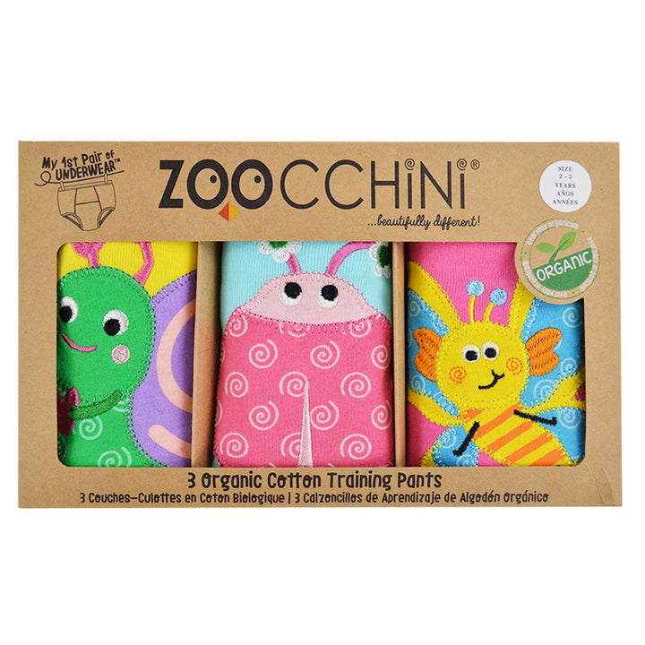 Toddler Organic Potty Training Pants (3-pk) - Garden Creatures
