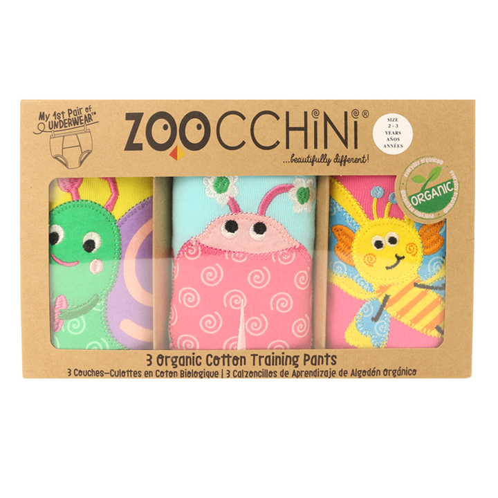Toddler Organic Potty Training Pants (3-pk) - Garden Creatures