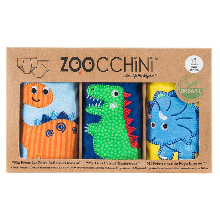 Toddler Organic Potty Training Pants (3-pk) - Jurassic Pals