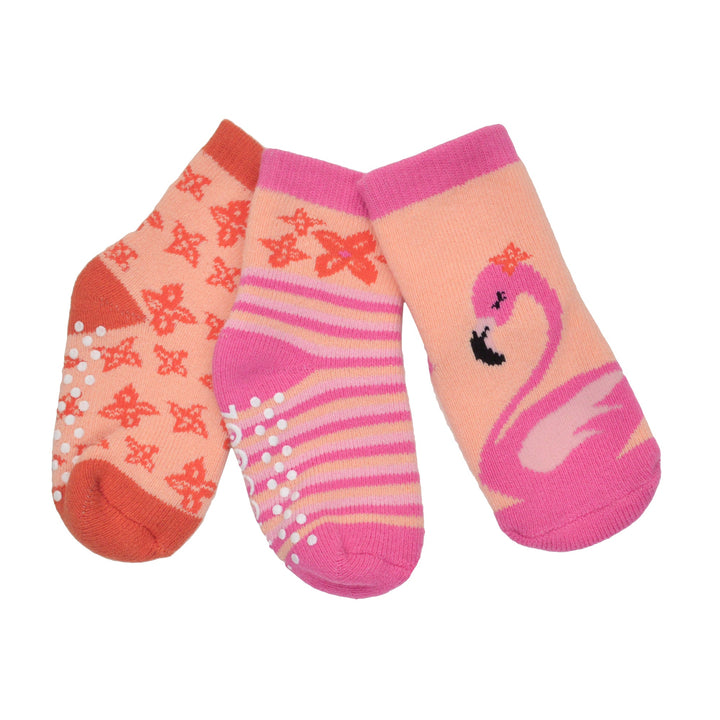 Baby/Toddler Terry Socks Set (3-pk) - Franny the Flamingo