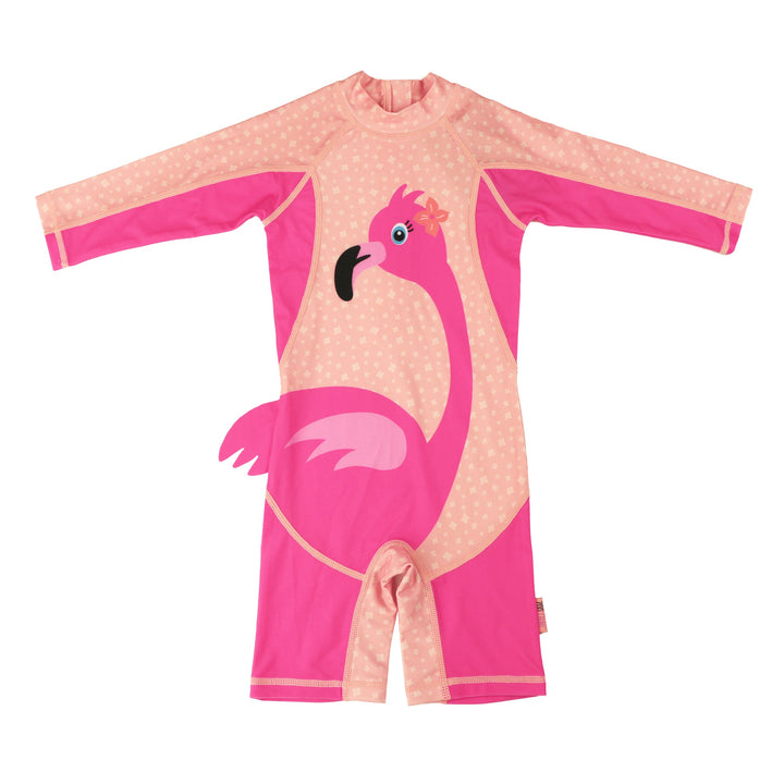 Baby/Toddler Rash Guard One Piece Swimsuit - Franny the Flamingo