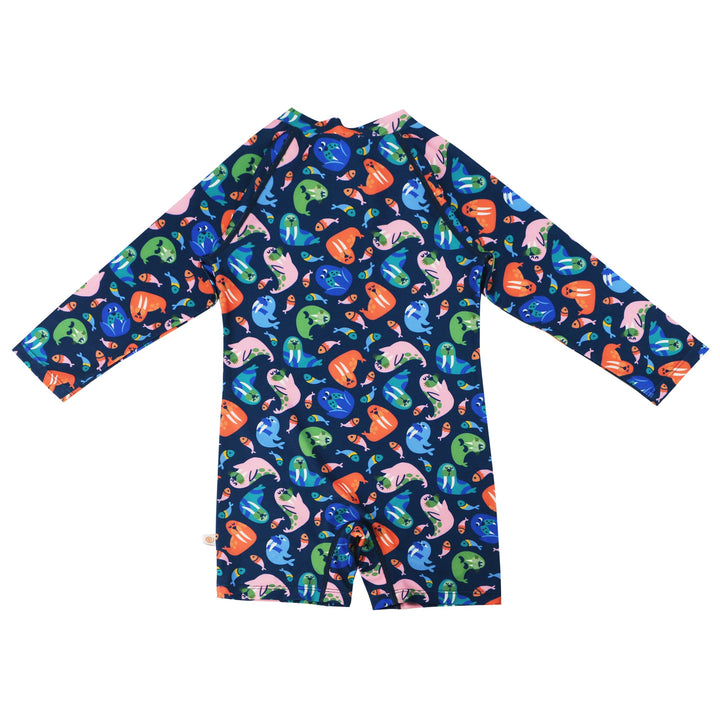 Baby/Toddler Rash Guard One Piece Printed Swimsuit - Wally the Walrus