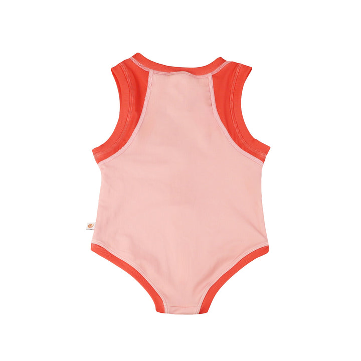 Girls Baby/Toddler Sleeveless One Piece Solid Swimsuit - Strawberry